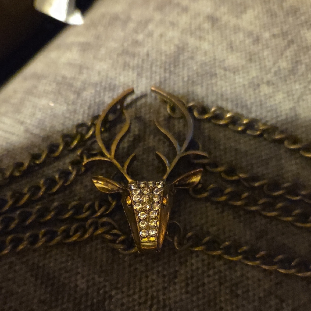 Antler Deer with Rhinestones Bracelet